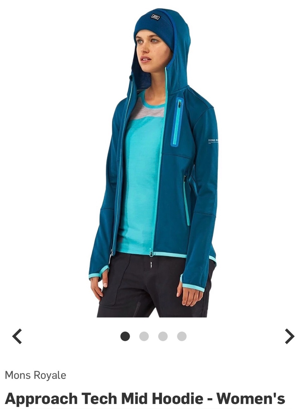 Mons Royale Women’s Tech Mid Hoodie